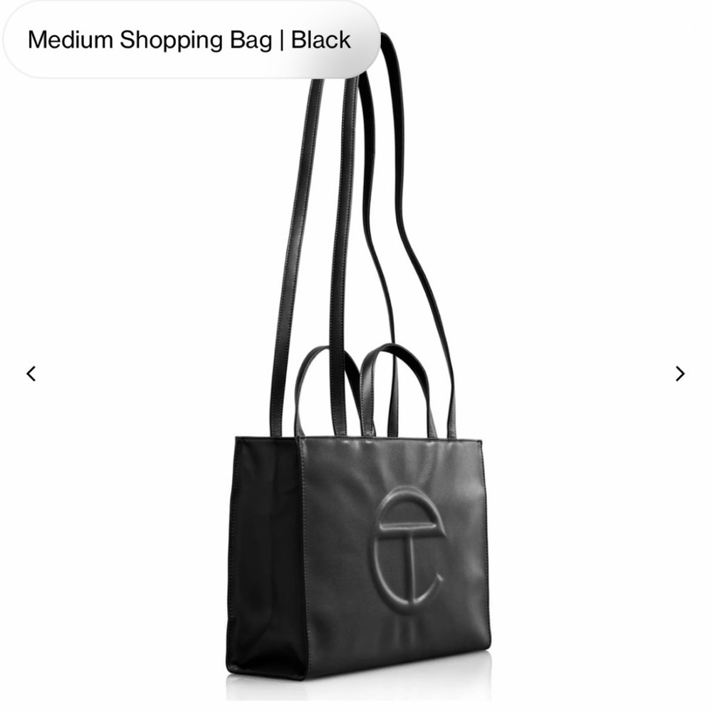 Telfar Black Medium Tote Bag
